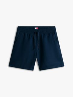 Logo Relaxed Shorts With Linen — Blue 5