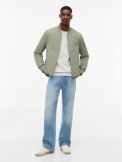 Logo Water Repellent Bomber Jacket — Green 2