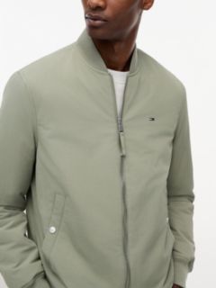Logo Water Repellent Bomber Jacket — Green 3