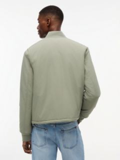 Logo Water Repellent Bomber Jacket — Green 4