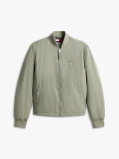 Logo Water Repellent Bomber Jacket — Green 5