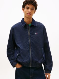 Chambray Denim Harrington Jacket — Blue 1