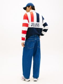 Ashton Barrel Twisted Seam Jeans — Blue 4
