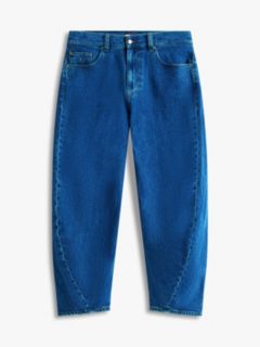 Ashton Barrel Twisted Seam Jeans — Blue 5