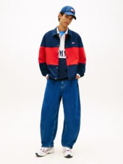 Ashton Barrel Twisted Seam Jeans — Blue 1