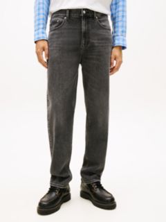 Sonny Tapered Leg Whiskered Black Jeans — Grey 2
