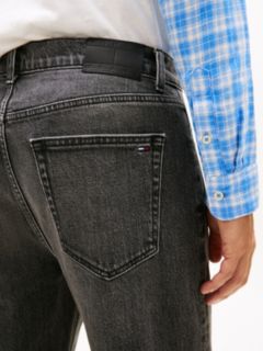 Sonny Tapered Leg Whiskered Black Jeans — Grey 3