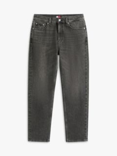 Sonny Tapered Leg Whiskered Black Jeans — Grey 5