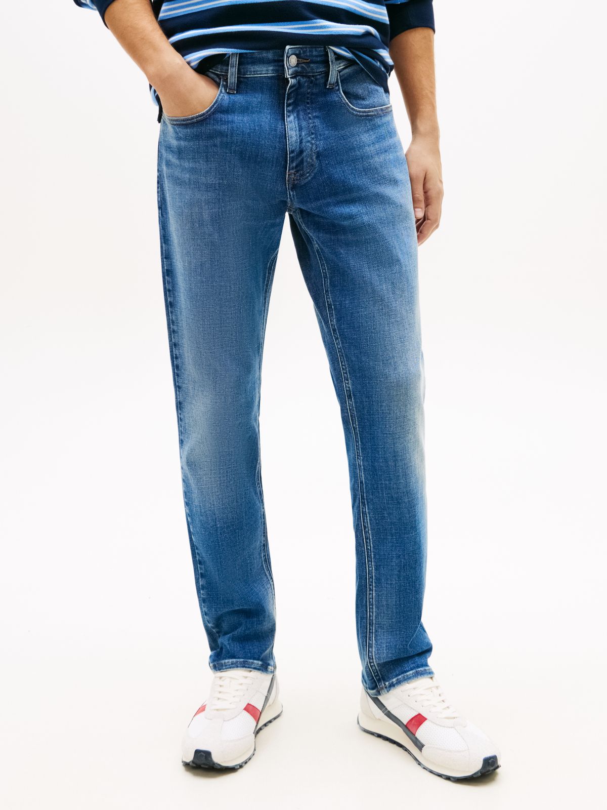 Scanton Slim Faded Jeans — Blue