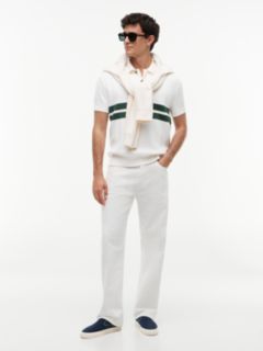 Tommy Badge Regular Fit Knit Polo Shirt — White 2