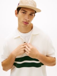 Tommy Badge Regular Fit Knit Polo Shirt — White 4