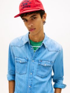 Regular Fit Western Denim Shirt — Blue 2
