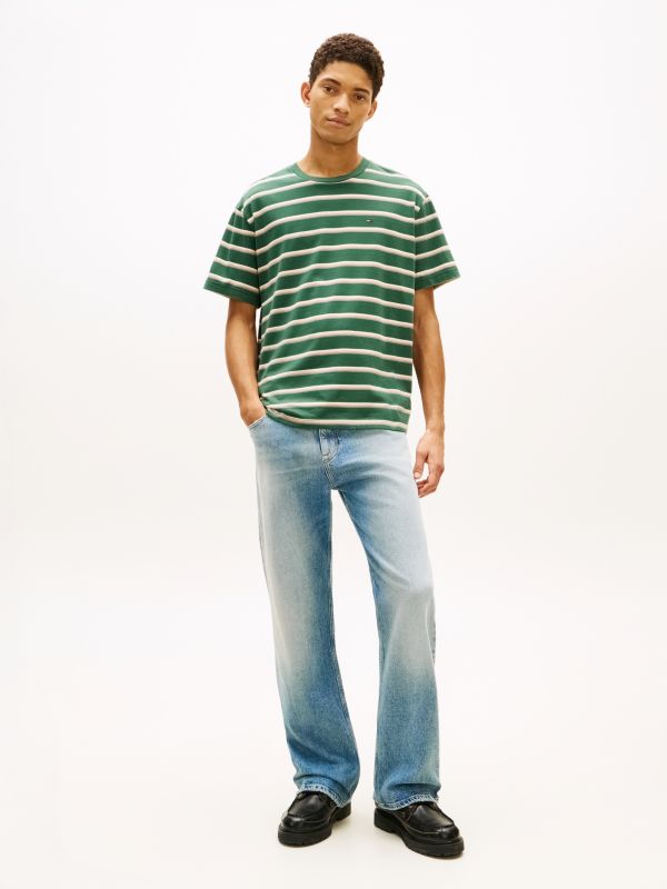 Faded Distressed Bootcut Jeans — Blue