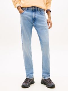 Whiskered Faded Slim Jeans — Blue 2