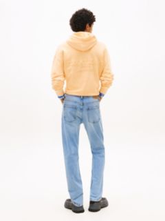 Whiskered Faded Slim Jeans — Blue 4
