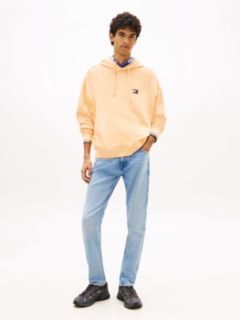 Whiskered Faded Slim Jeans — Blue 1