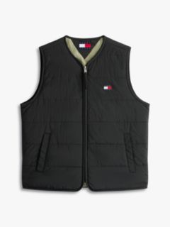 Water Repellent Colour-Blocked Back Logo Gilet — Black 5