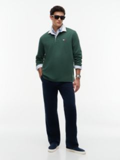 Tommy Badge Relaxed Rugby Shirt — Green 2