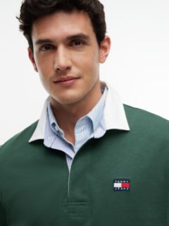 Tommy Badge Relaxed Rugby Shirt — Green 3