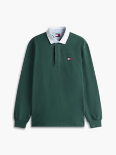 Tommy Badge Relaxed Rugby Shirt — Green 6