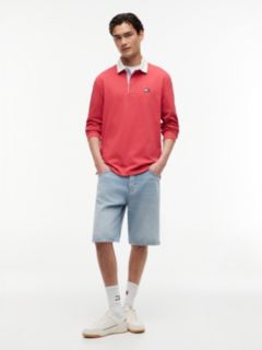 Tommy Badge Relaxed Rugby Shirt — Orange 2