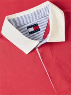 Tommy Badge Relaxed Rugby Shirt — Orange 6