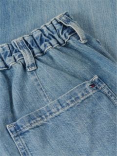 Theo Loose Faded Jeans With Linen — Blue 7