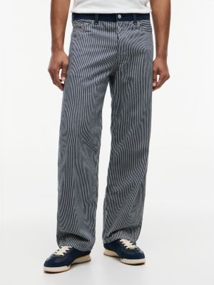 blue jaimie relaxed straight leg carpenter-jeans für herren - tommy jeans