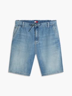 Jaimie Loose Straight Shorts With Linen — Blue 6