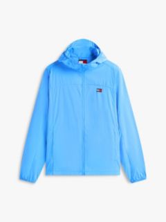 Water Repellent Ripstop Hooded Zip-Thru Jacket — Blue 5
