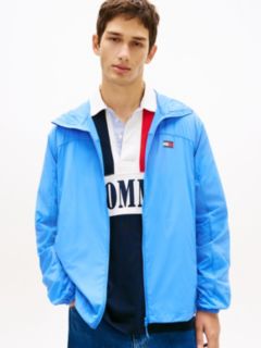 Water Repellent Ripstop Hooded Zip-Thru Jacket — Blue 1