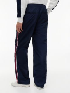 Jaimie Loose Straight Global Stripe Tape Trousers — Blue 4
