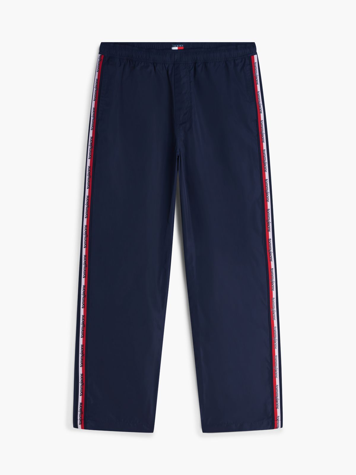 Jaimie Loose Straight Global Stripe Tape Trousers — Blue