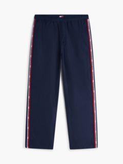 Jaimie Loose Straight Global Stripe Tape Trousers — Blue 5