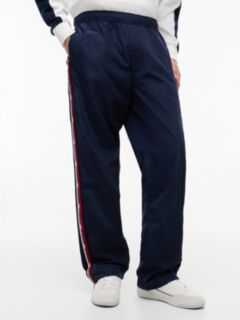 Jaimie Loose Straight Global Stripe Tape Trousers — Blue 1