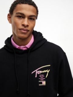 Signature Back Logo Relaxed Hoody — Black 3