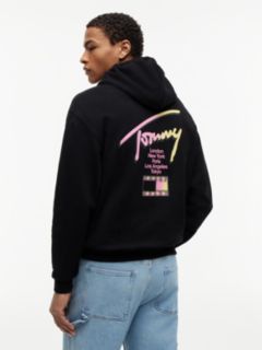 Signature Back Logo Relaxed Hoody — Black 4
