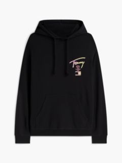 Signature Back Logo Relaxed Hoody — Black 5