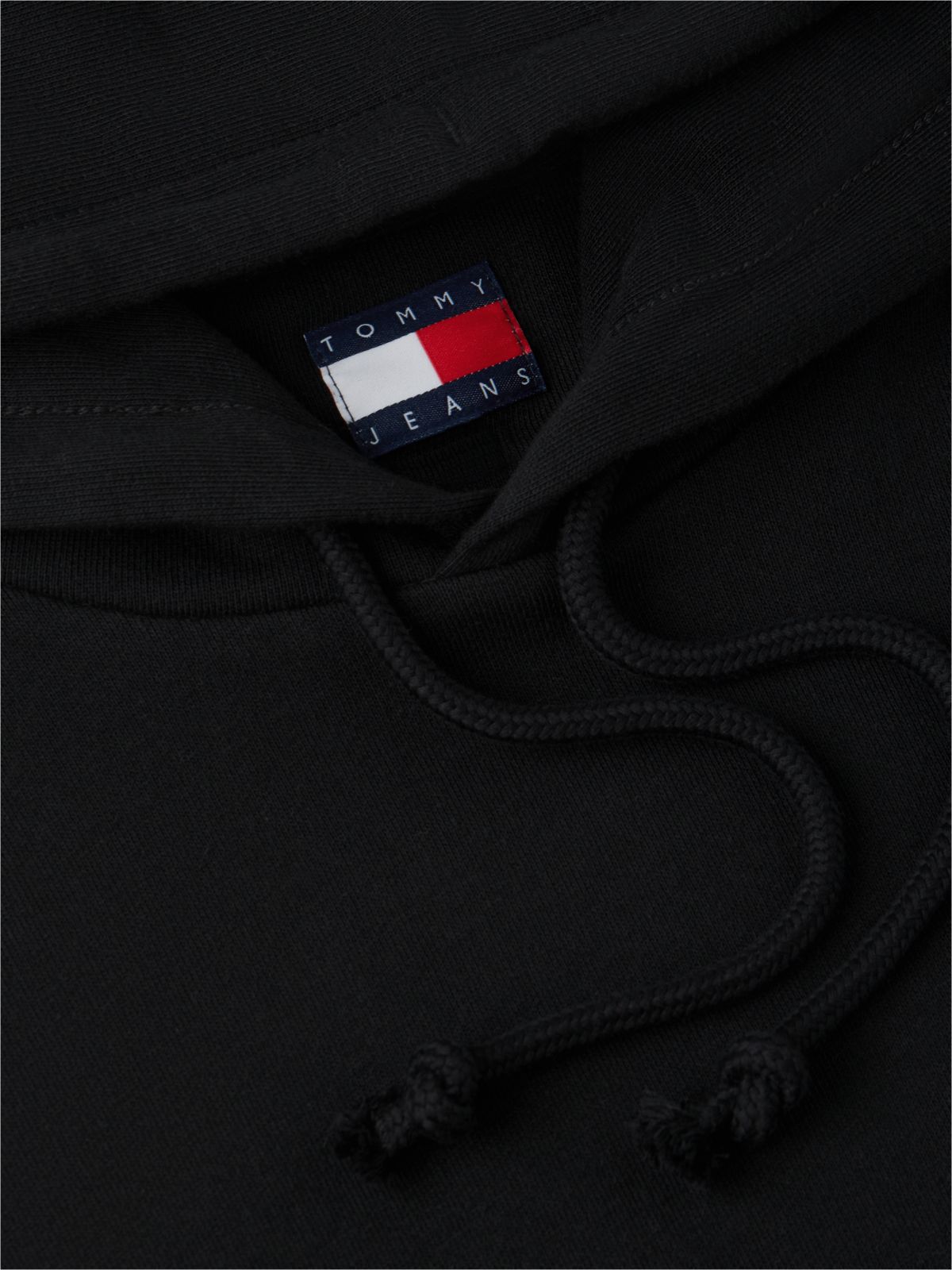 Signature Back Logo Relaxed Hoody — Black