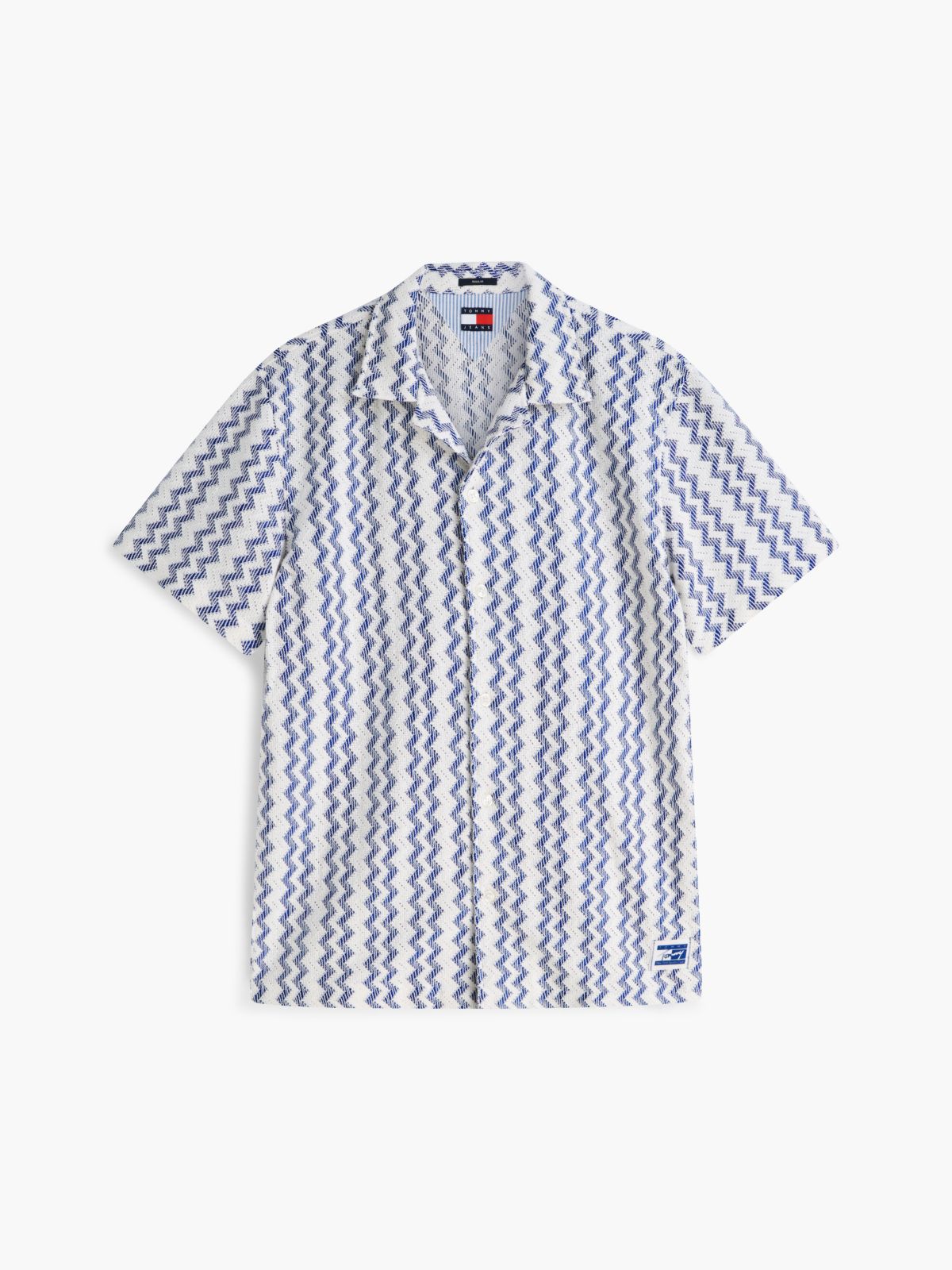 Regular Fit Textured Short Sleeve Shirt — Multi