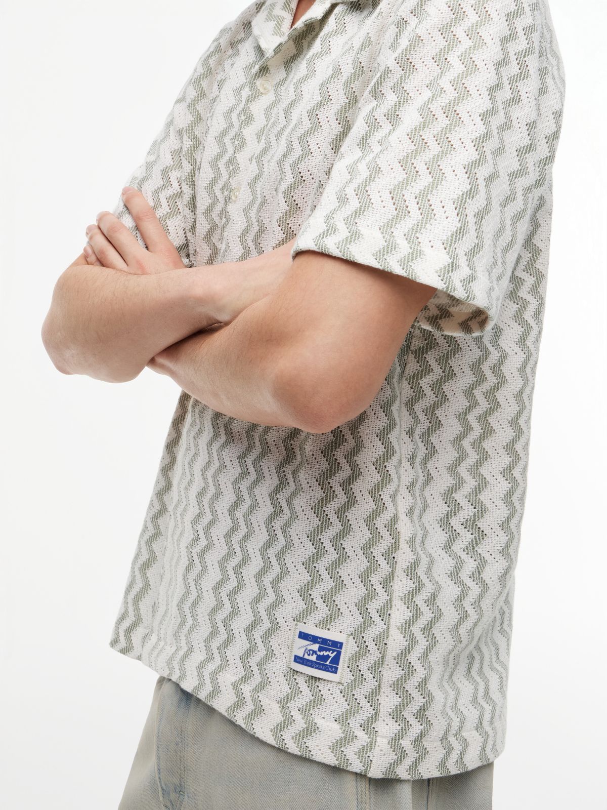 Regular Fit Textured Short Sleeve Shirt — Multi