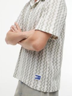 Regular Fit Textured Short Sleeve Shirt — Multi 3