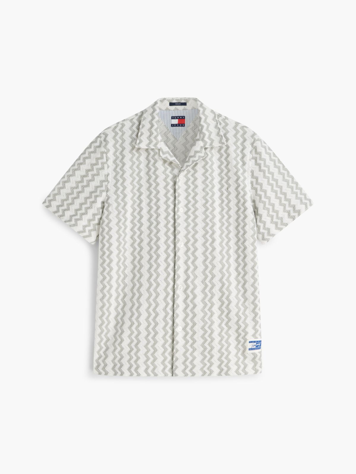 Regular Fit Textured Short Sleeve Shirt — Multi