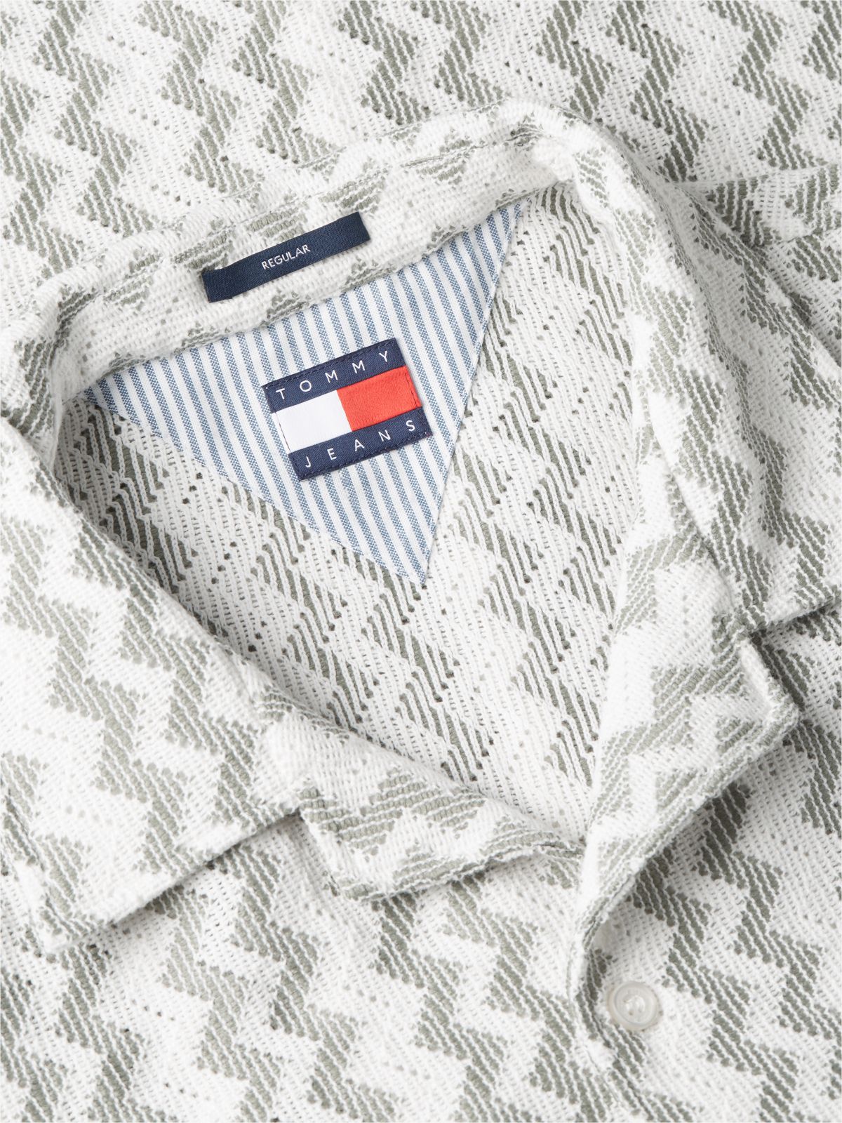 Regular Fit Textured Short Sleeve Shirt — Multi