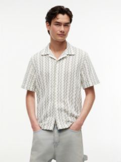 Regular Fit Textured Short Sleeve Shirt — Multi 1