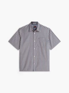 Relaxed Fit Stripe Short Sleeve Shirt — Multi 5