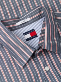 Relaxed Fit Stripe Short Sleeve Shirt — Multi 6