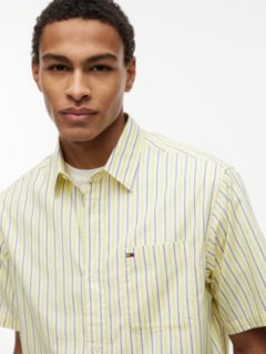 Relaxed Fit Stripe Short Sleeve Shirt — Multi 3