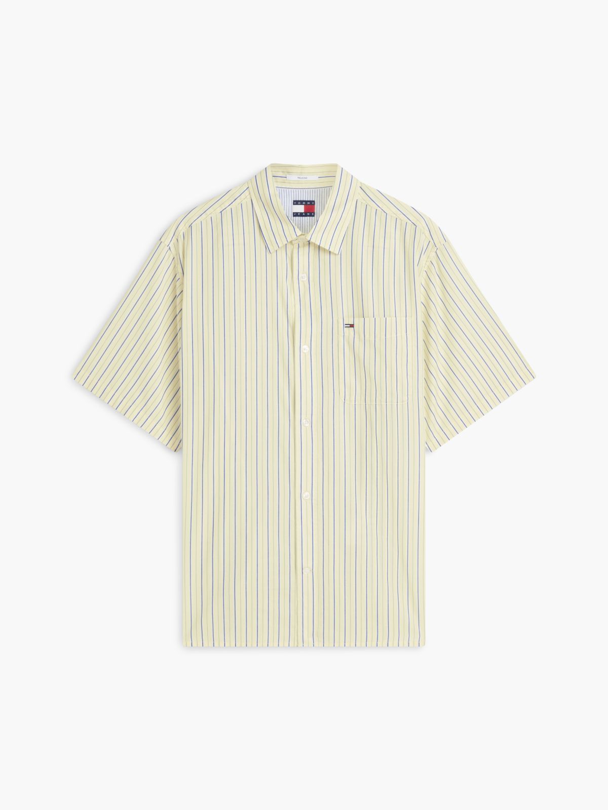 Relaxed Fit Stripe Short Sleeve Shirt — Multi