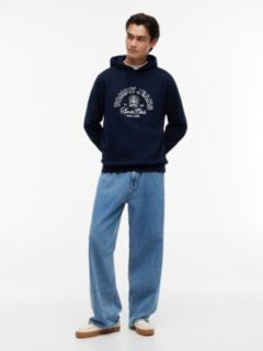 Crest Logo Terry Hoody — Blue 2